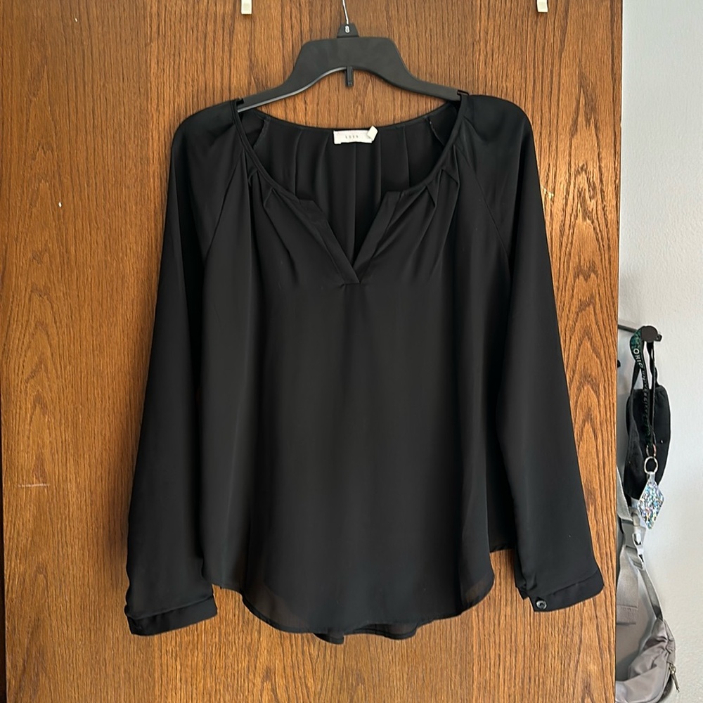black lightweight blouse